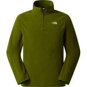 The North Face Fleecejacke mit 1/4-Reißverschluss für Wanderungen &ndash; Herren &ndash; M Glacier Fleece 1/4 Zip Jacket Woodland Green M Glacier