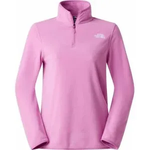 The North Face Fleecejacke mit 1/4-Reißverschluss aus recyceltem Polyester &ndash; Damen / Frau &ndash; W Glacier Fleece 1/4 Zip Jacket Hushed