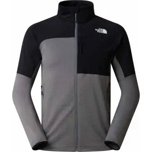 The North Face Fleece-Jacke für das Bergsteigen mit Polartec® Reißverschluss M Polartec Powergrid Stormgap Jacket Smoked Pearl TNF Black für