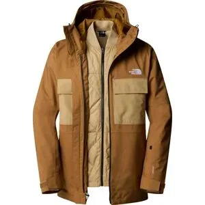 The North Face 3 in 1 Skijacke M Fourbarrel Triclimate Jacket Utility Brown Khaki Stone für Herren Größe S Braun