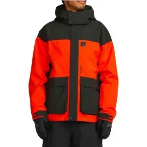 Volcom Wasserfeste und atmungsaktive Snowboardjacke Kleveland Jacket Orange Shock für Herren aus Leder Größe M