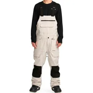 Volcom Wasserfeste und atmungsaktive Schnee-Latzhose Roan Bib Overall Stone für Herren Größe S Beige