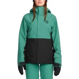 Volcom Wasserfeste und isolierende Snowboard Jacke Bolt Insulated Jacket W Spruce Green für Damen aus Leder Größe S Grün