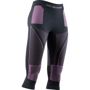 X-Bionic Technische 3/4 Strumpfhose Energy Accumulator 4.0 Pants 3/4 W Charcoal/Magnolia für Damen Größe S Grau
