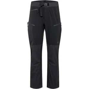 Black Diamond Wasserfeste und atmungsaktive Hose für Skitourengehen M Dawn Patrol Hybrid Pants Black für Herren aus Softshell Größe L schwarz