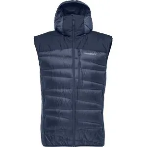 Norrona Ärmellose Daunenjacke Falketind Down750 Vest M Indigo Night für Herren Größe L Navy blau