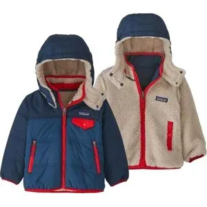 Patagonia Wendejacke &ndash; Kind &ndash; Baby Reversible Tribbles Hoody Baby Reversible Tribbles Hoody Stone Blue  Kindergröße 2 Jahre Blau
