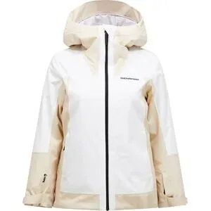 Peak Performance Isolierende Skijacke W Rider Tech 2L Insulated Jacket Sand Fog Off White für Damen Größe S Beige