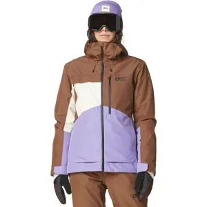 Picture Organic Clothing Wasserfeste und atmungsaktive Skijacke Seen Jkt Cocoa Brown Paisley für Damen Größe S Braun