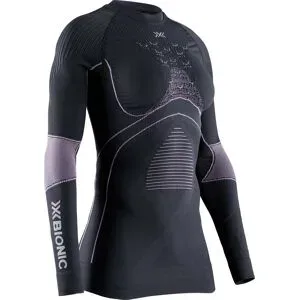 X-Bionic Technisches T-Shirt mit langen ärmeln Energy Accumulator 4.0 Shirt LG SL W Charcoal/Magnolia für Damen Größe M Grau