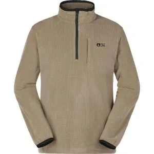 Picture Organic Clothing Technisches Halbzip-Fleece Weavy 1/4 Grid Fleece Shitake für Herren Größe L Braun