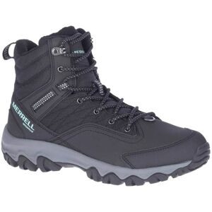 Merrell Winterschuhe Thermo Akita Mid Wp Black W für Damen aus Leder Größe 39 schwarz