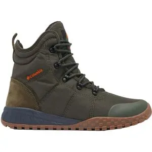 Columbia Warme, wasserfeste Stiefel Fairbanks Omni-Heat Deep Olive Desert Sun für Herren Größe 40 Khaki