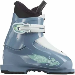 Salomon Kinder Skischuhe &ndash; T1 T1 Copen Blue/White/Spearmint  Kindergröße 15 Blau
