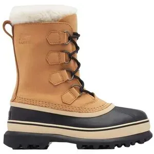 Sorel Après-skis chauds et imperméables Bottes Caribou Buff Women für Damen aus Leder Größe 36,5 Braun