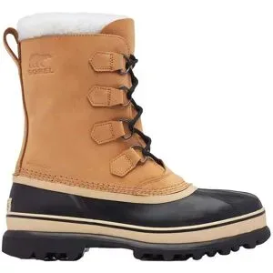 Sorel Après-skis chauds et imperméables Bottes Caribou Buff Men für Herren aus Leder Größe 43,5 Braun