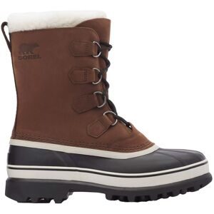 Sorel Après-skis chauds et imperméables Caribou Men Bruno für Herren aus Leder Größe 42,5 Braun