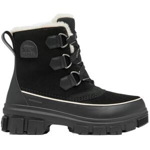 Sorel Wasserfeste und isolierende Stiefel für den Winter Torino? V Wp W Black Fawn für Damen aus Leder Größe 39,5 schwarz