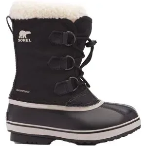 Sorel Wasserfeste und isolierende Stiefel für Apres Ski Yoot Pac? Nylon Wp Black  Kindergröße 3 US schwarz