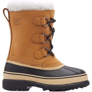 Sorel Warme und wasserfeste Apres Ski Youth Caribou? Wp Buff  aus Leder Kindergröße 2 US Braun