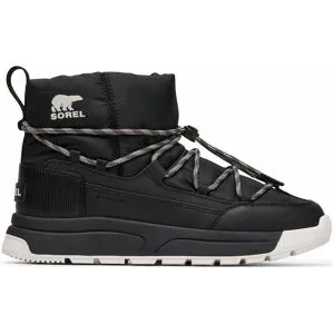 Sorel Wasserfeste Winter Stiefel zum Reinschlüpfen Whitney III Slip-On WP W Black Sea Salt für Damen Größe 37,5 schwarz