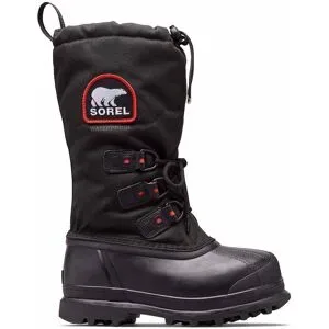 Sorel Warme, wasserfeste und widerstandsfähige Stiefel für Damen / Frau Glacier XT W Black Red Quartz für Damen Größe 38 schwarz