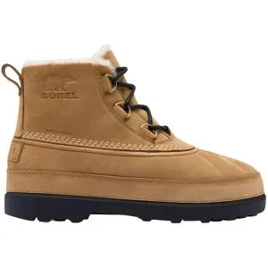 Sorel Warme und wasserdichte Stiefel Ambler Fireside Chukka WP Caribou Buff Black für Herren aus Leder Größe 48 Braun