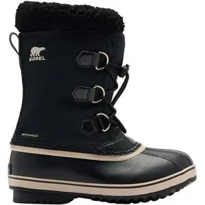 Sorel Warme und wasserdichte Après-Ski-Stiefel Big Kids Yoot Pac Nylon WP Black Black  Kindergröße 35 schwarz