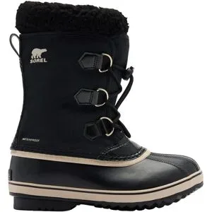 Sorel Warme und wasserdichte Après-Ski-Stiefel Little Kids Yoot Pac Nylon WP Black Black  Kindergröße 30 schwarz