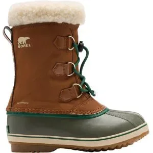 Sorel Warme und wasserdichte Après-Ski-Stiefel Little Kids Yoot Pac Nylon WP Velvet Tan Stone Green  Kindergröße 34 Braun
