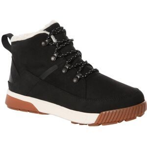 The North Face Hochgeschnittene und gefütterte Schuhe W Sierra Mid Lace Wp Tnf Black/Gardenia White für Damen aus Leder Größe 6,5 US schwarz