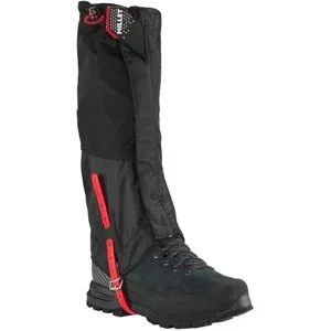 Millet Hohe, schützende Gamaschen zum Bergsteigen Alpine Gaiter Dry Edge Black/Red  Größe L