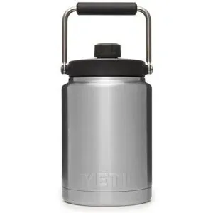 Yeti Cruche isotherme Rambler Half Gallon Jug Stainless Steel  aus Holz Grau