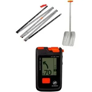 Mammut Sicherheitsset (DVA + Schaufel + Sonde) Barryvox S2 Peak 240 Package  schwarz