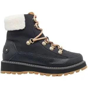 Roxy Wasserfeste, sehr warme Apres Ski Azelie Black für Damen aus Leder Größe 8 US schwarz