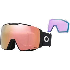 Oakley Skibrille mit 2 Bildschirmen Line Miner Pro M Matte Black Prizm Rose Gold & Prizm Iced  schwarz