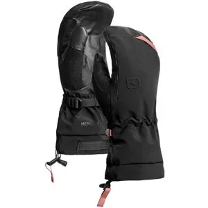 Ortovox Moufles de ski en cuir Merino Freeride Mitten W Black Raven für Damen aus Wolle Größe S schwarz