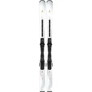Atomic Ski Set inkl. Bdg. Pistenski-Set Cloud C11 Rvsk Light + M 10 GW 2027 für Damen aus Holz Größe 150 cm Weiß