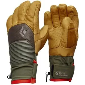 Black Diamond Freeride Handschuhe aus PrimaLoft® und aus GORE-TEX Impulse Gloves Beeswax Walnut für Herren aus Leder Größe S Gelb