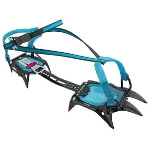 ICE Bergsteiger Steigeisen für Bergsteigen und Gletscherwanderungen Griffin 10 Universal  Blau