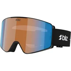Bliz Skibrille G001S Matte Black Orange Blue  aus Wolle schwarz