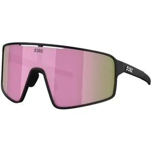 Bliz Robuste und leichte Sonnenbrille P001S Matt Black Brown w Pink Mirror  schwarz