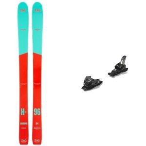 Zag Ski Set inkl. Bdg. Freeride Skier &ndash; Damen / Frau &ndash; Harfang 96 Lady 2026 Alpinski-Set H96 Lady 2024 für Damen aus Holz Rot