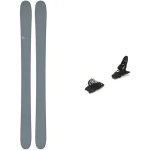 CANDIDE Skis Ski Set inkl. Bdg. Freeride Skifahren Pack AK 121 2027  aus Holz Grau