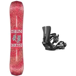 Nidecker All-Mountain Freestyle Snowboard Pack Sensor 2026 für Herren Rot