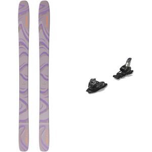 Salomon Ski Set inkl. Bdg. Freeride Skifahren Pack Qst 106 Nirvana 2026  aus Holz Grau