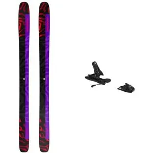 Salomon Ski Set inkl. Bdg. Freeride-Ski Pack S/Lab QST X 2027  aus Wolle schwarz,Rot