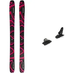 Salomon Ski Set inkl. Bdg. Skis freeride Pack Qst 106 Black/Pink 2027  aus Holz Rosa