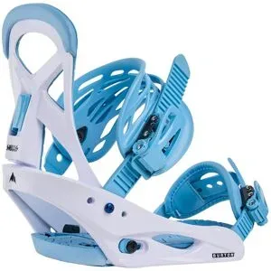 Burton Snowboard Bindungen Smalls Dusty Blue  Kindergröße L Blau