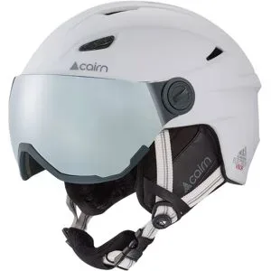 Cairn Skihelm mit Visier / Schirm &ndash; Unisex &ndash; Electron Visor Electron Visor Blanc Mat für Herren aus Wolle Größe 53-54 cm Weiß